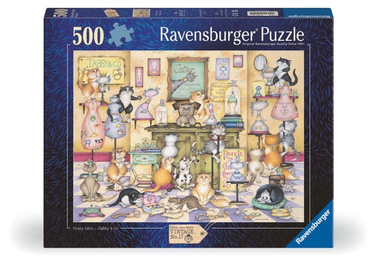 Puslespill 500 Crazy Cats Taby Ravensburger