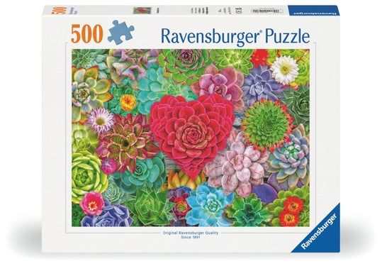 Puslespill 500 Kjærlighet Blomster Ravensburger