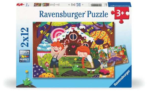 Puslespill 2x12 Eventyr Ravensburger