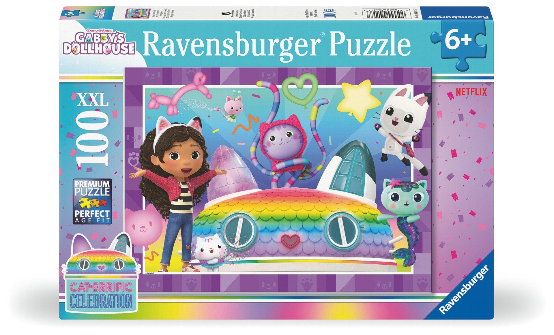 Puslespill 100 Gabbys Dukkehus Ravensburger