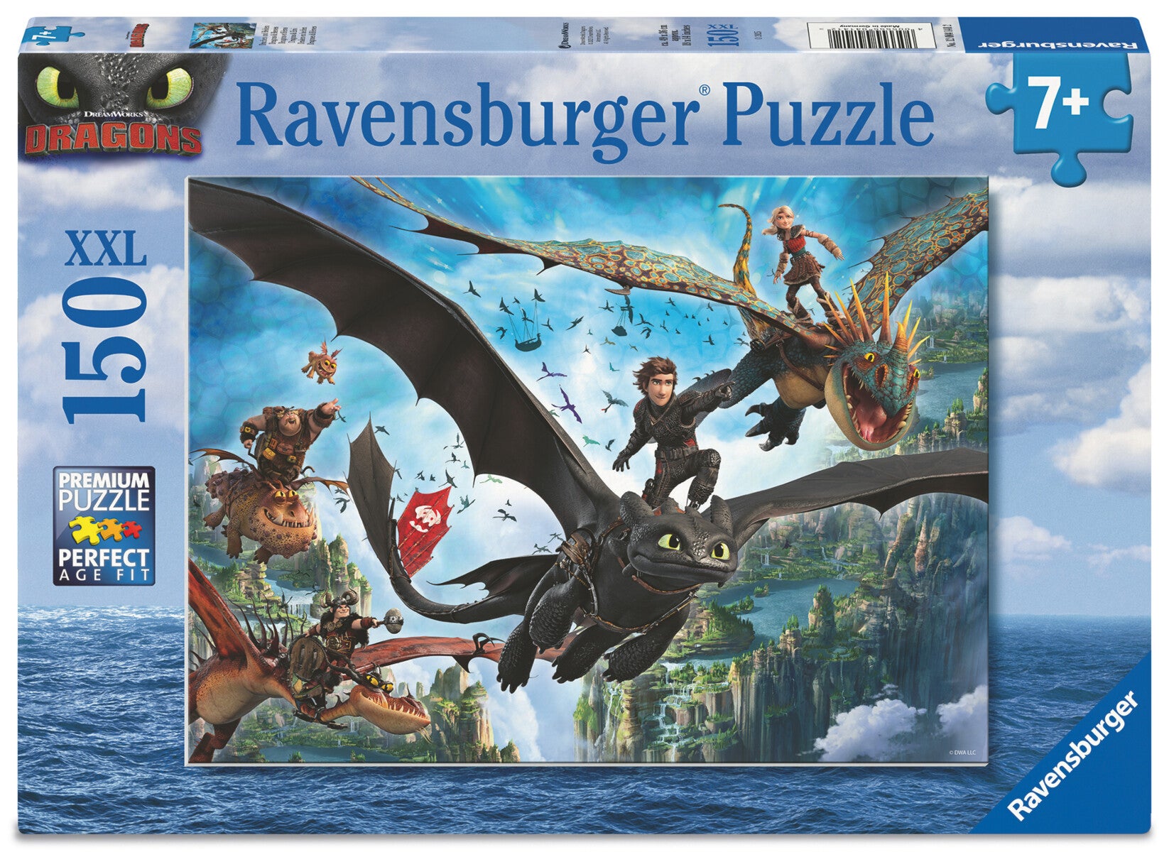 Puslespill 150 Drager og Helter Ravensburger