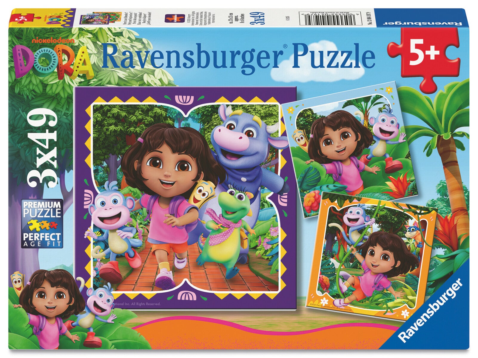 Puslespill 2x49 Dora Utforskeren Ravensburger