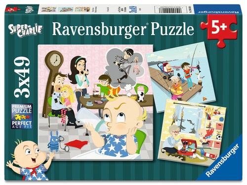 Puslespill 3x49 Super Charlie Ravensburger