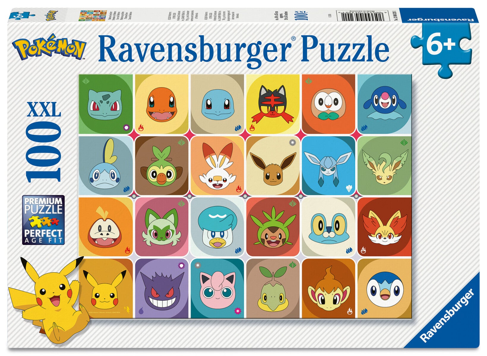 Puslespill 100 Pokemon Ravensburger