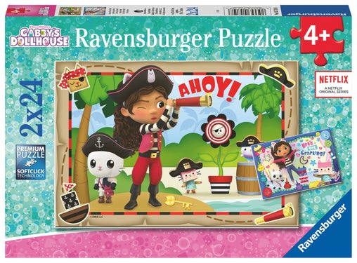 Puslespill 2x24 Gabbys Dukkehus Ravensburger