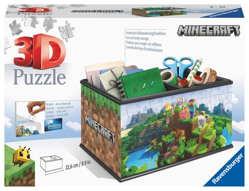 Puslespill 3D 108 Minecraft skattekiste Ravensburger