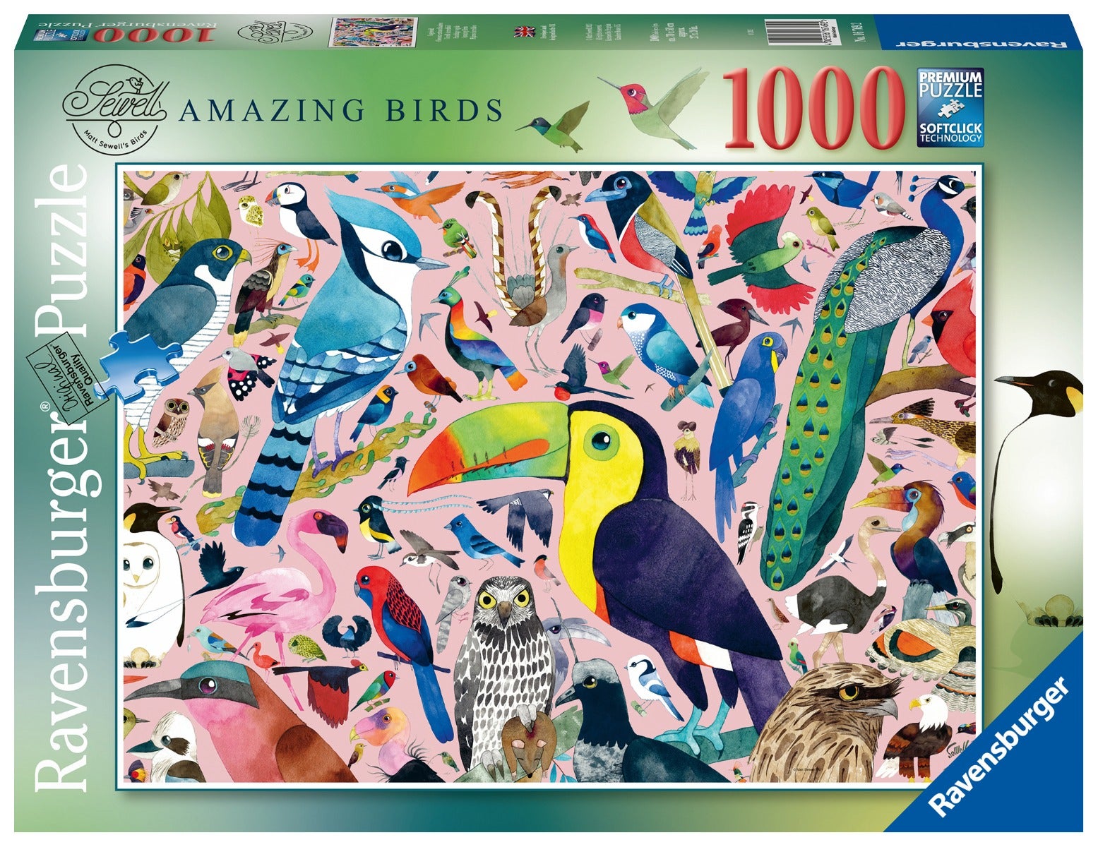 Puslespill 1000 Fantastiske Fugler Ravensburger