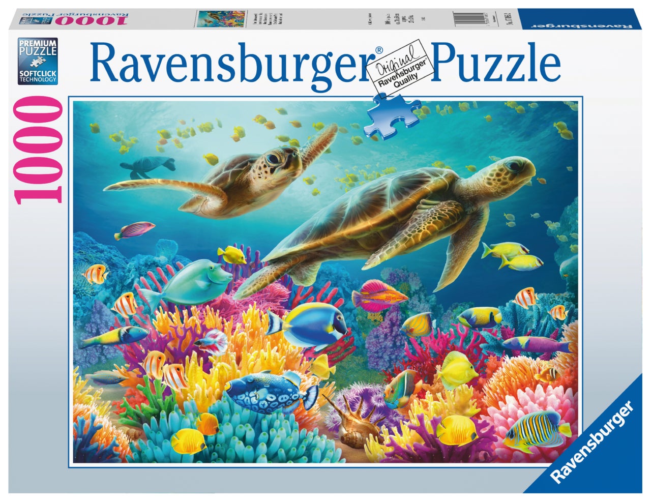 Puslespill 1000 Blå undervannsverden Ravensburger