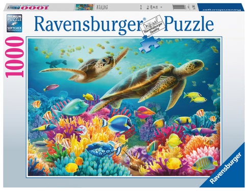 Puslespill 1000 Blå undervannsverden Ravensburger