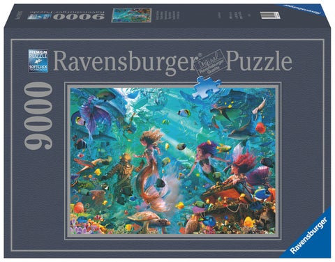 Puslespill 9000 Rike under vann Ravensburger