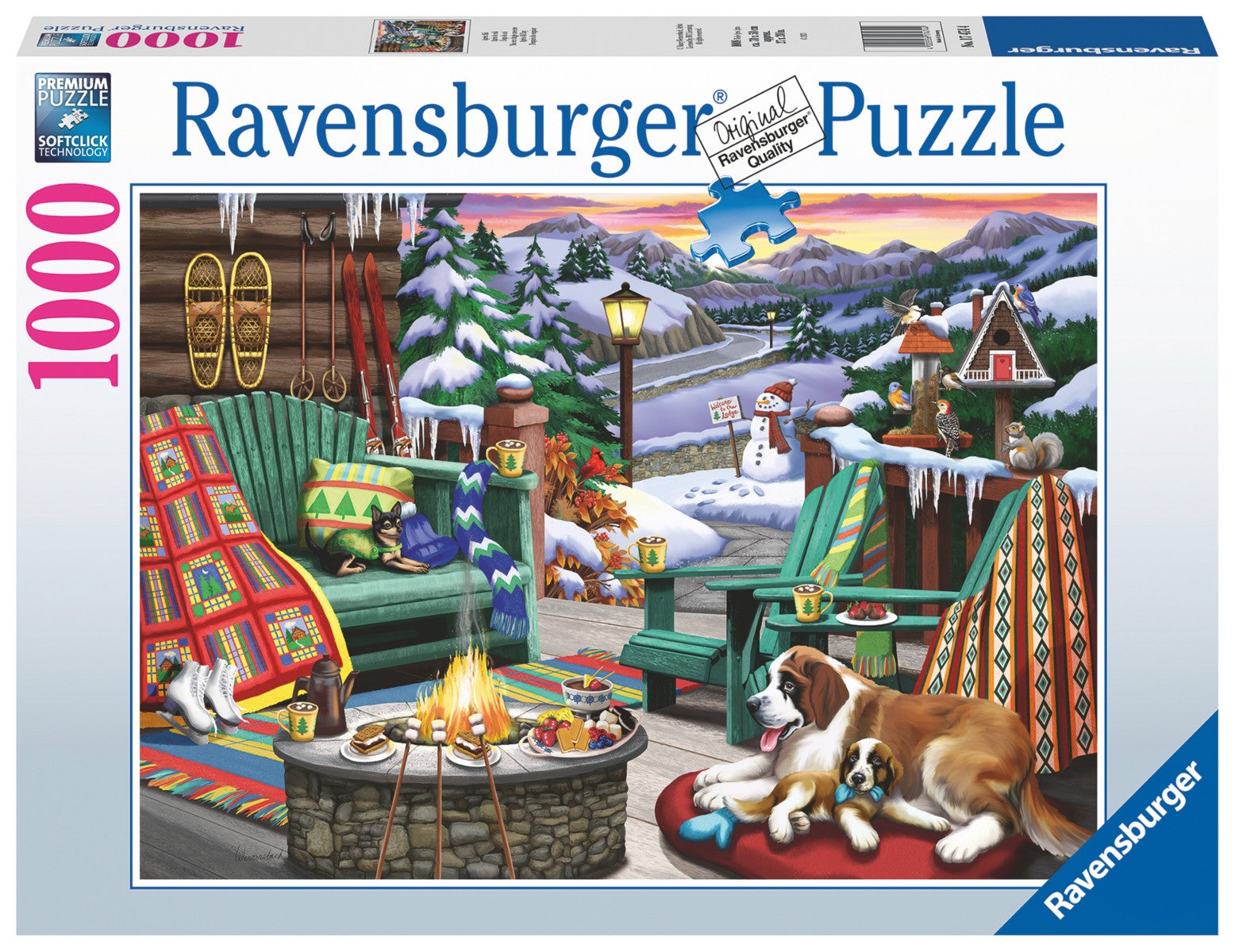 Puslespill 1000 Slappe av hele dagen Ravensburger