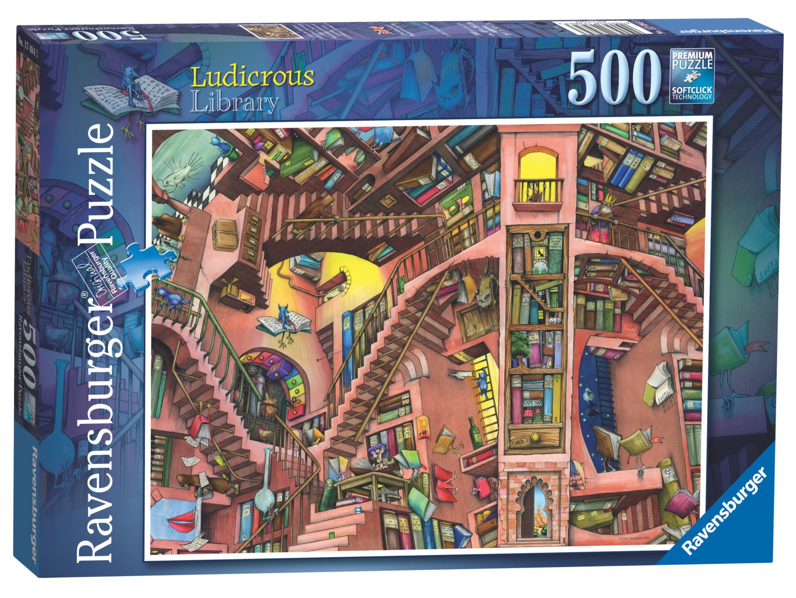 Puslespill 500 Latterlig Bibliotek Ravensburger