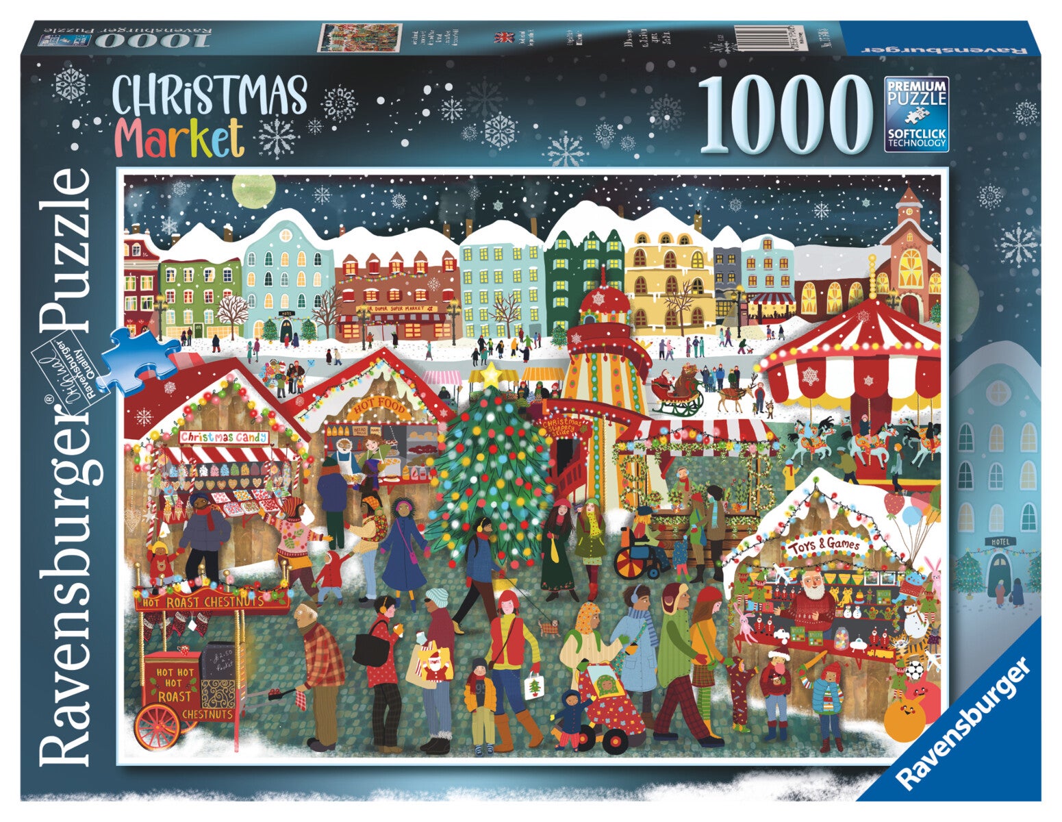 Puslespill 1000 Julemarket Ravensburger