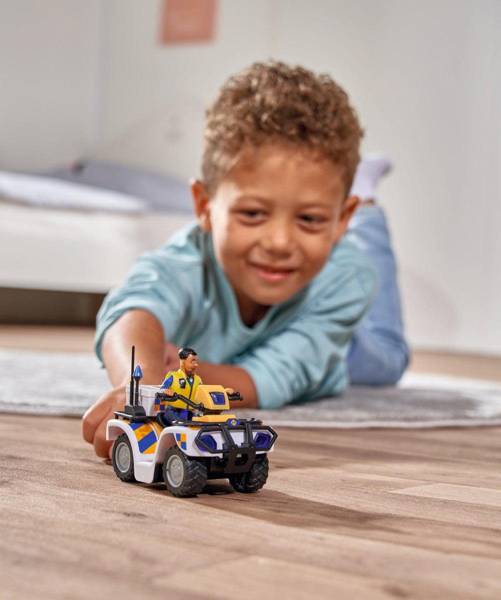 Brannmann Sam Police Quad m/figur