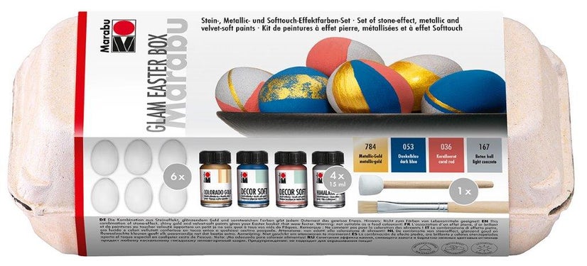 Hobbyeske Marabu Glam Sett Maling Egg