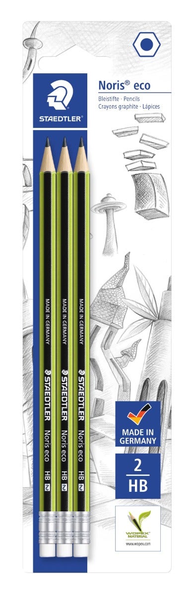 Blyant Staedtler Noris Eco HB m/visk (3)