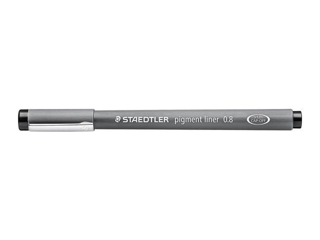 Fiberpenn Staedtler 0,8mm sort