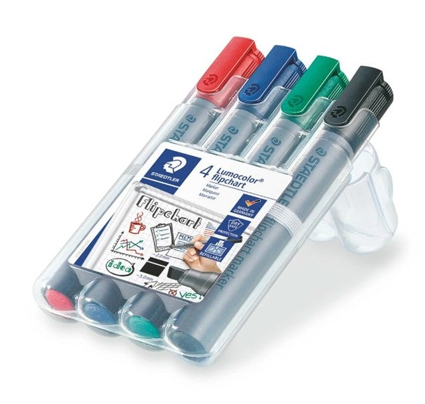 Merkepenn Lumocolor Flip C-Marker 2-5Mm 4 Ass/Boks