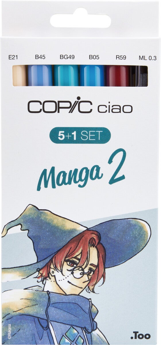 Tusj Copic Ciao Alkoholbasert 5+1 Manga 2