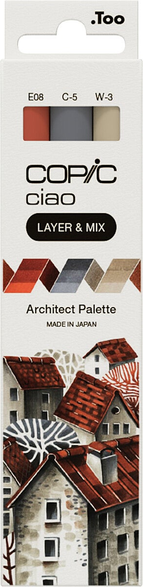 Tusj Copic Ciao Alkoholbasert Layer 3 Stk Architec
