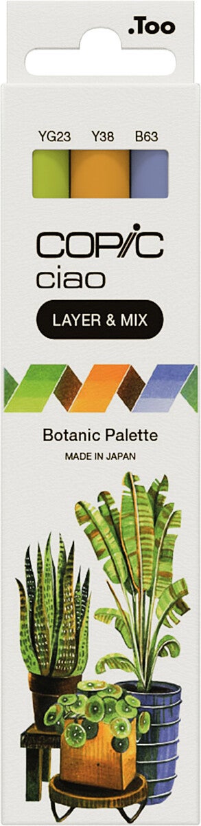 Tusj Copic Ciao Alkoholbasert Layer 3 Stk Botanic