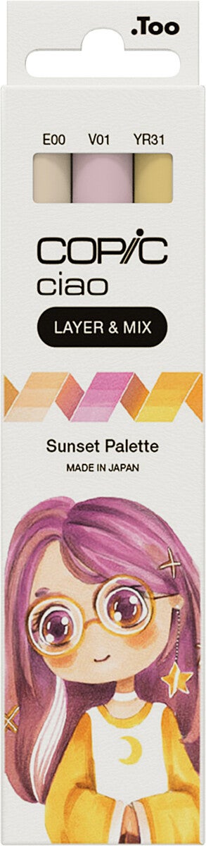 Tusj Copic Ciao Alkoholbasert Layer 3 Stk Sunset