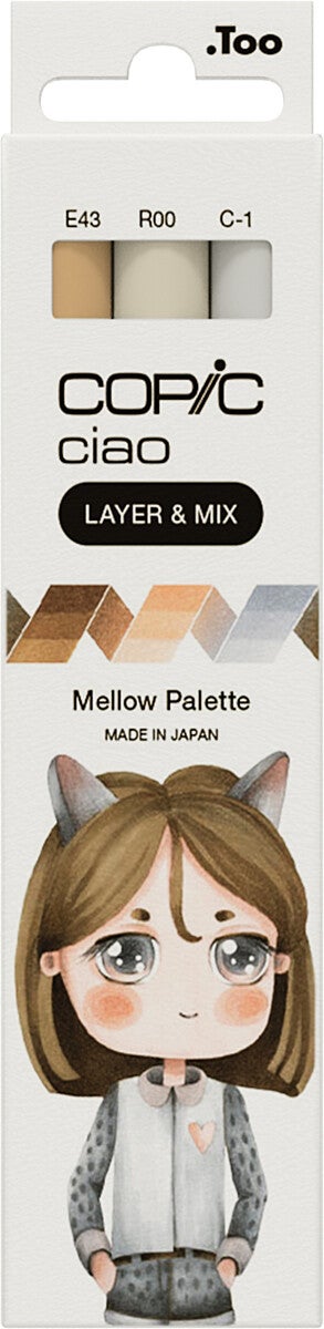 Tusj Copic Ciao Alkoholbasert Layer 3 Stk Mellow