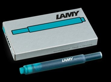 Blekk Lamy box ink cartridges T10 turq.
