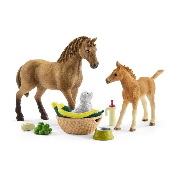 Baby grooming set & Horse with puppy