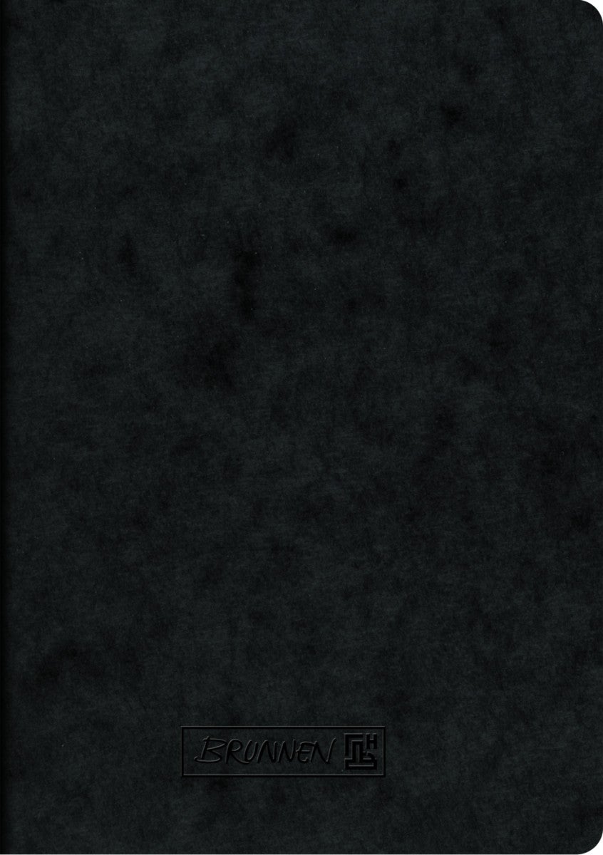 Notatbok  Brunnen A5  Sort Linjert