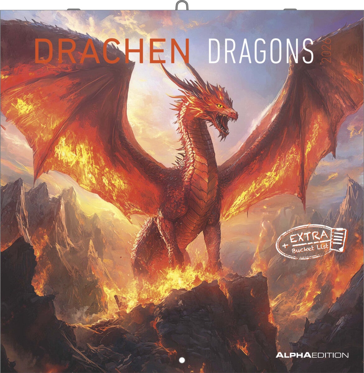 Kalender 2026 30x30 Dragons