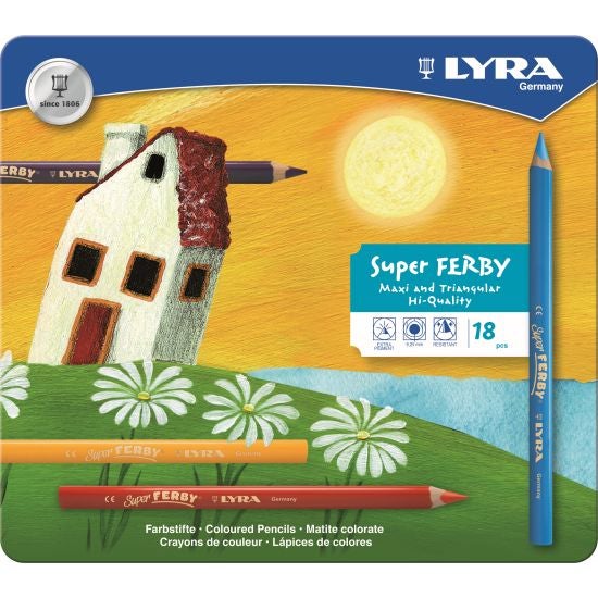 Fargeblyant Lyra Super Ferby 18 Pk