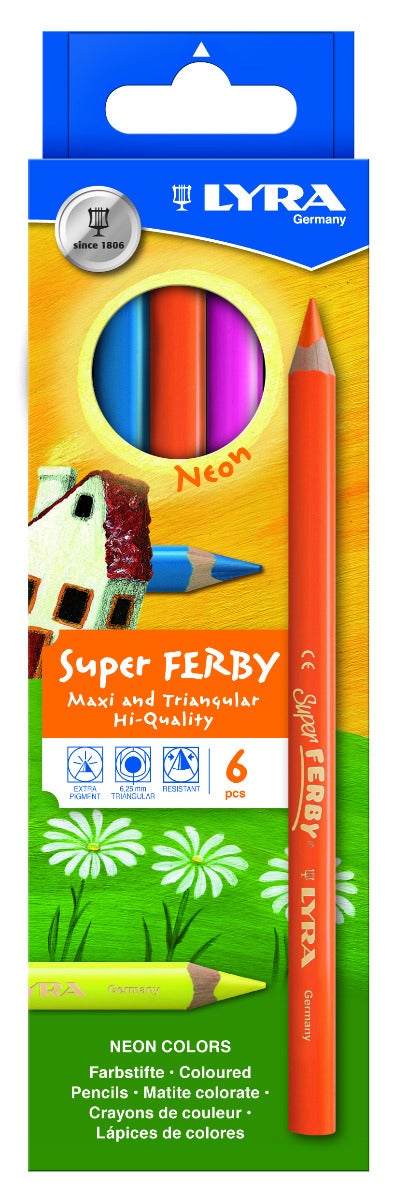 Fargeblyant Super Ferby 6 Pk Neon
