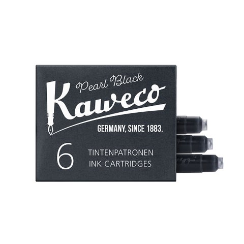 Kaweco Blekkpatron 6stk Pearl Black