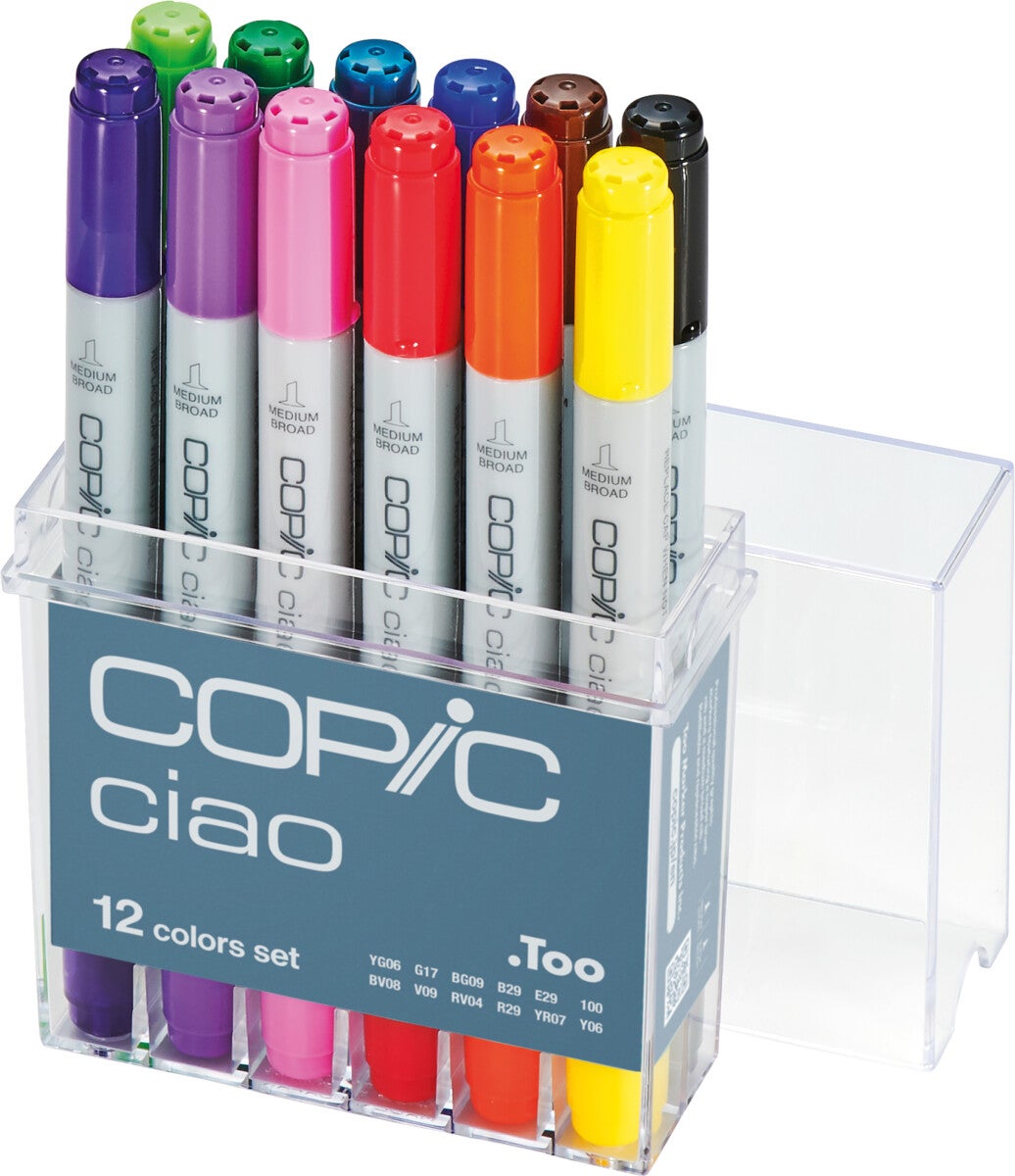 Tusj Copic Ciao Alkoholbasert 12 Stk Basic