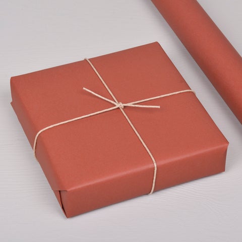 Gavepapir 5m x 57cm Rustrød