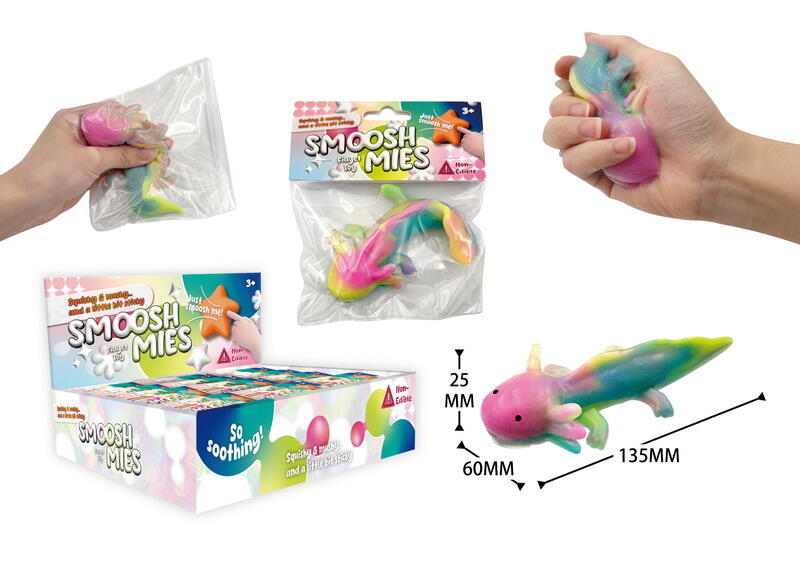 Squishy Sticky Axolotl 48g 13cm