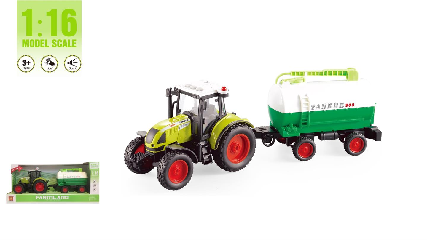 Servicetraktor m/henger & tømmer 40cm