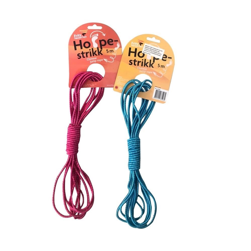 FH hoppestrikk 5m blå og rosa ass