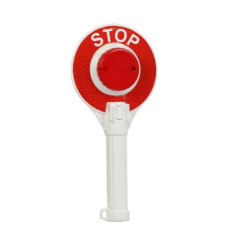 Trafikkkontroll Skilt Med Lys Stop