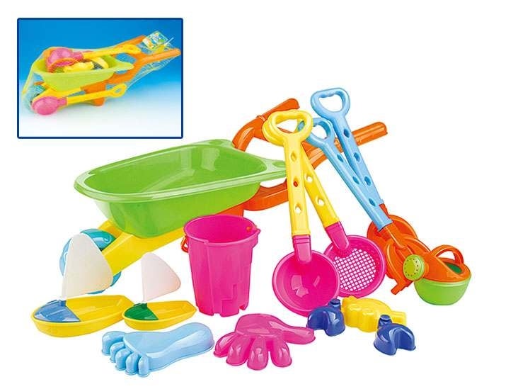 Trillebår med sandleker 60cm