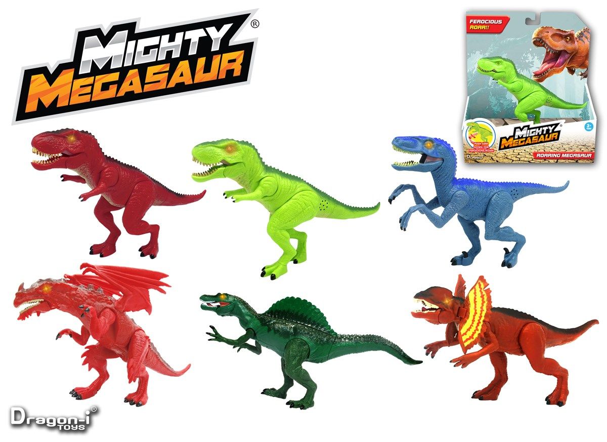 Mighty Megasaur m/lyd og lys 6 Ass