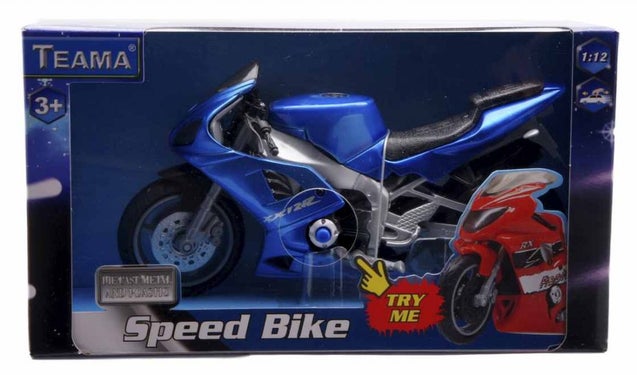 Teama Motorsykkel m/lyd 8 ass (20Cm)