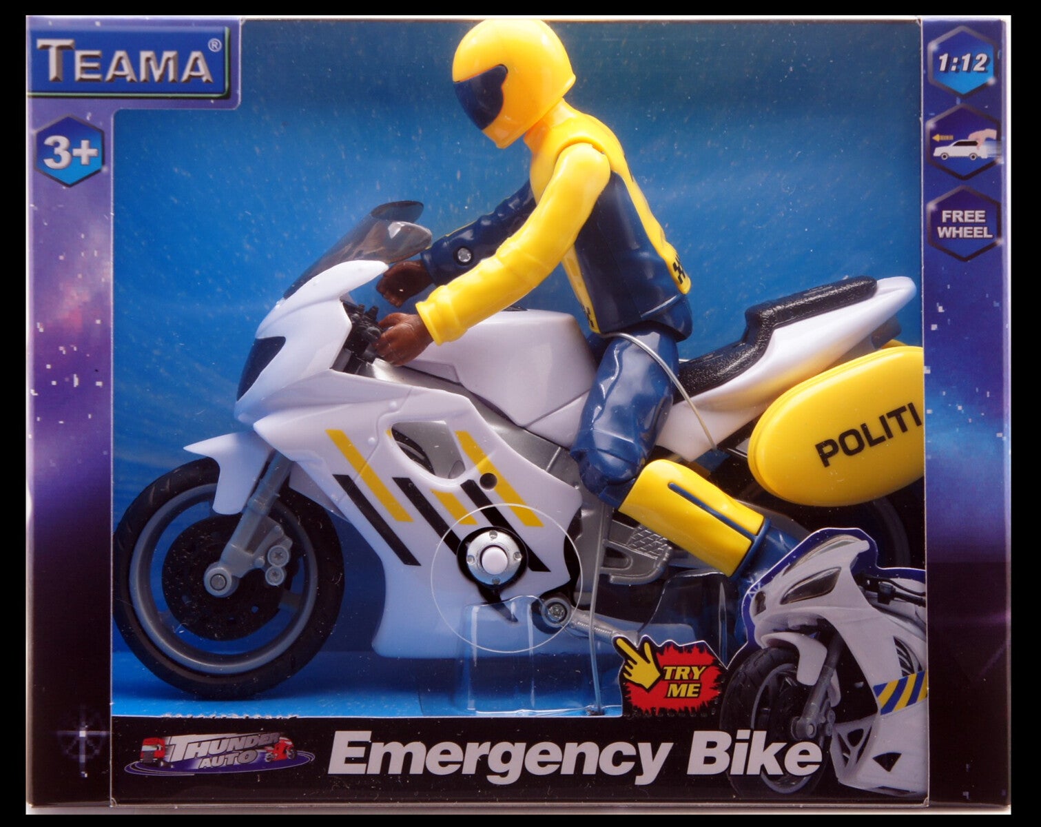 Norsk Politimotorsykkel m/lyd og figur