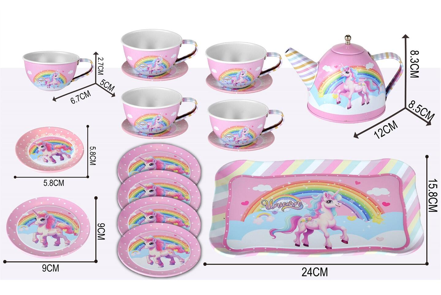 Koffert Unicorn m/koppesett i Tinn