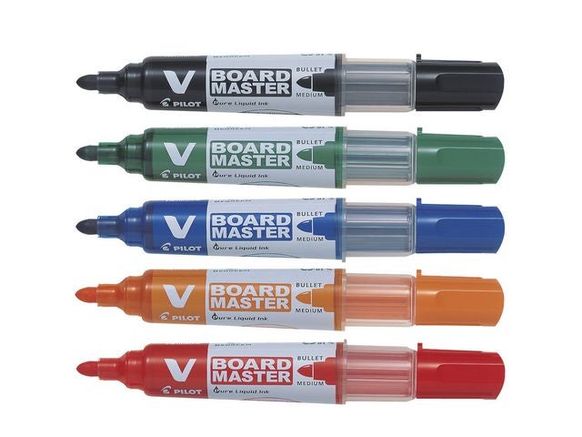 Whiteboardpenn Pilot V-Board M rund (5)