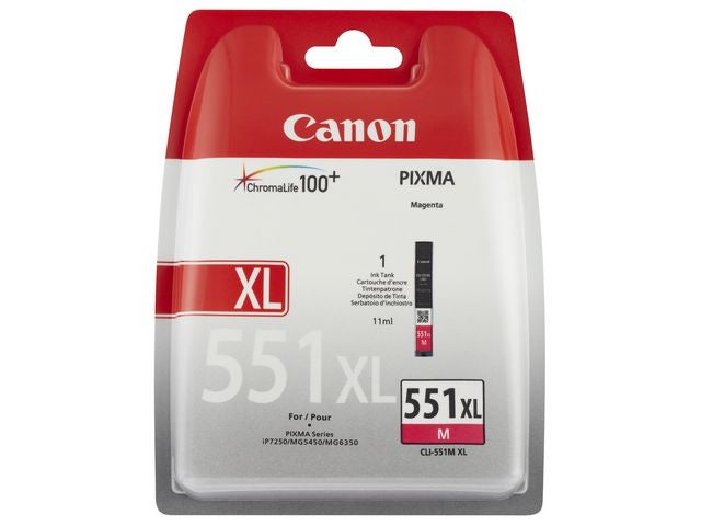 Blekk Canon CLI-551XL M magenta