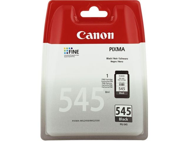 Blekk Canon PG-545 sort 8ml