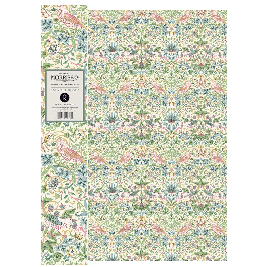 Gavepapir 3m x 70cm Strawberry Thief