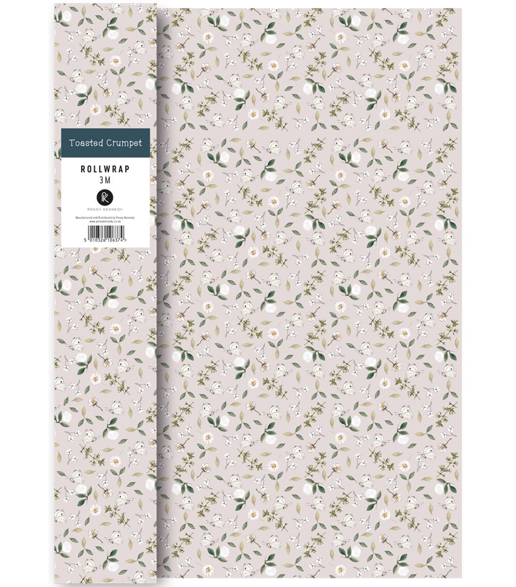 Gavepapir 3m Butterflies Botanicals